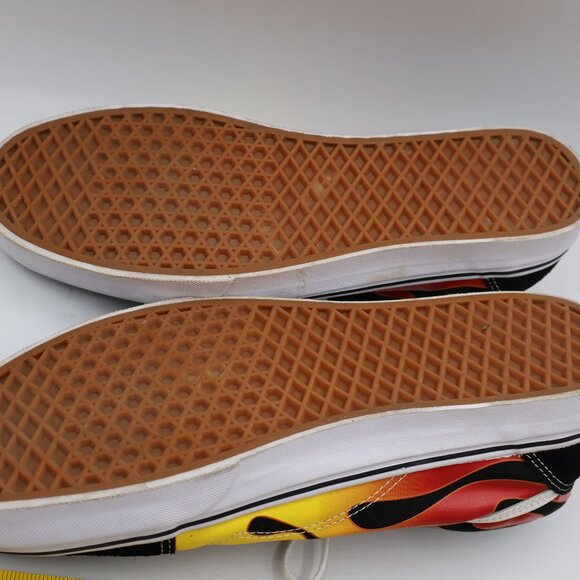 Used Vans Old Skool Flame Fire Low Top Shoes Men's 13 - Excellent Shape - Picture 9 of 9